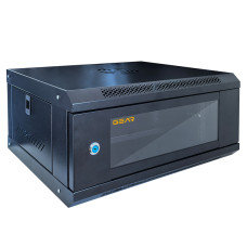 Шафа настінна серверна GEAR 4U 600x600х240 мм чорний із полицею (GWMSN-4U-600-600)