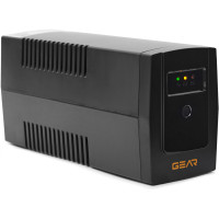 Пристрій безперебійного живлення GEAR 800VA/480W LED plastic RJ45+USB (GU-800PL)