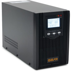 Пристрій безперебійного живлення GEAR, 1500VA/1200W LCD, лінійно-інтерактивний (GU-1500PS)
