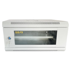 Шафа серверна настінна GEAR 4U 19'' 600x450x240 Сіра (GWMSN-4U-600-450G)