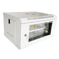 Шафа настінна серверна GEAR 6U 600x600х300 мм сірий із полицею (GWMSN-6U-600-600G)