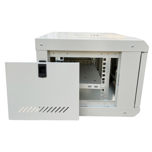 Шафа настінна серверна GEAR 6U 600x600х300 мм сірий із полицею (GWMSN-6U-600-600G)