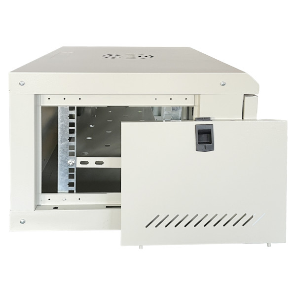 Шафа серверна настінна з полицею GEAR 6U 19'' 530x400x300 мм., Сіра (GWMSN-6U-530-400G)